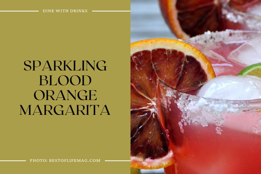 Sparkling Blood Orange Margarita
