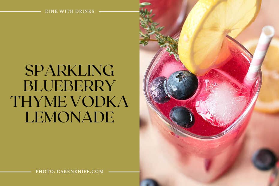 Sparkling Blueberry Thyme Vodka Lemonade