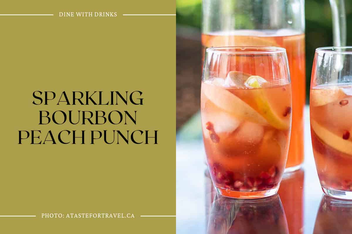 Sparkling Bourbon Peach Punch