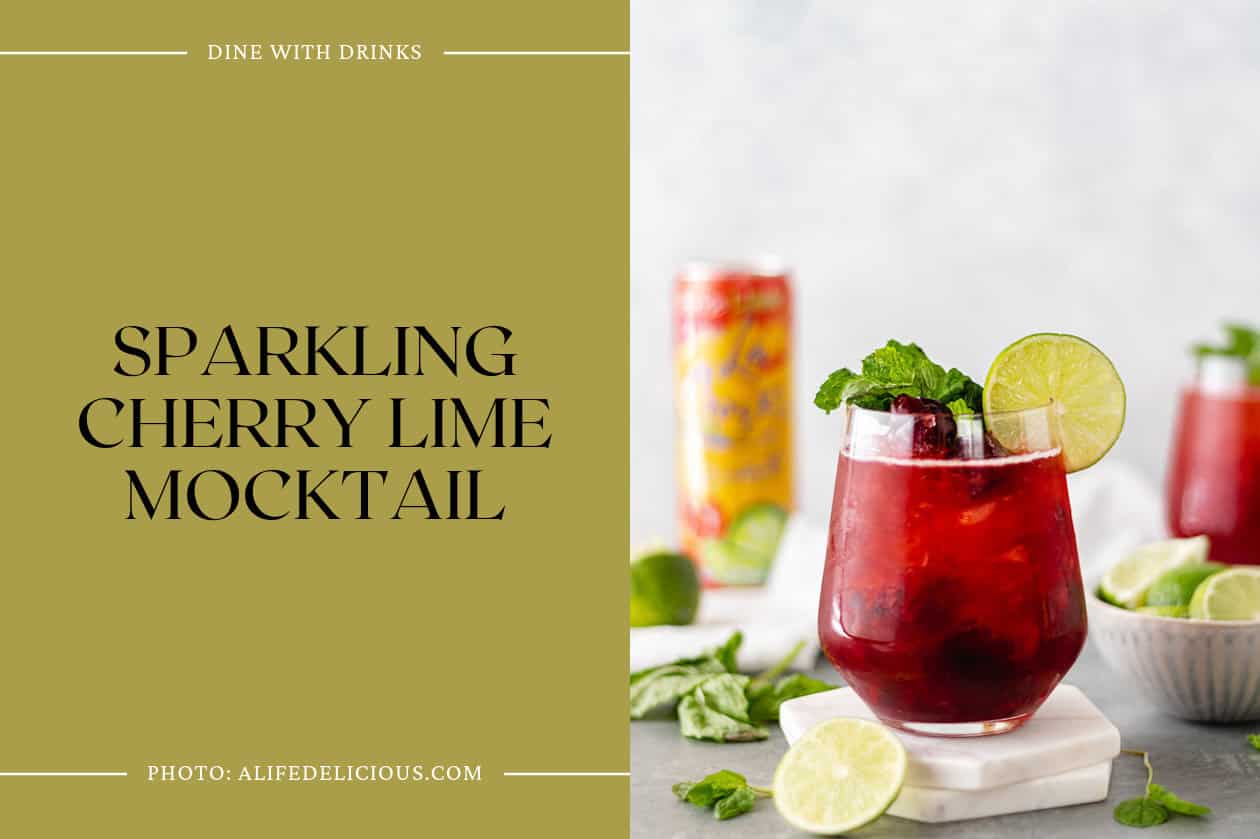 Sparkling Cherry Lime Mocktail