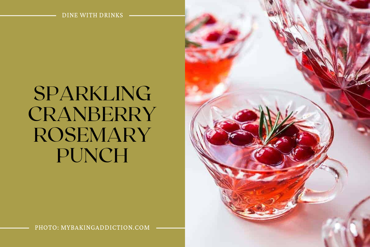 Sparkling Cranberry Rosemary Punch
