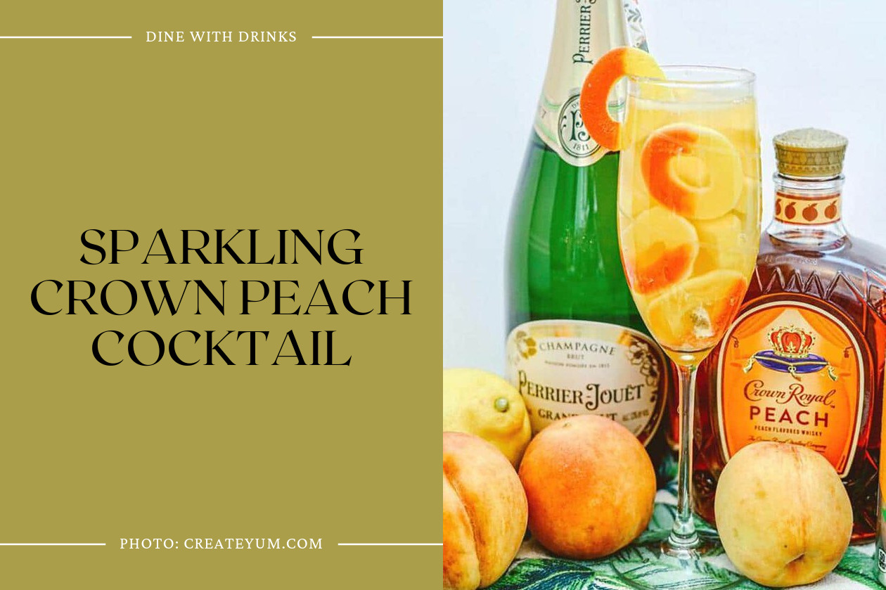 Sparkling Crown Peach Cocktail