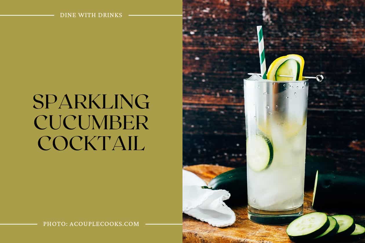 Sparkling Cucumber Cocktail