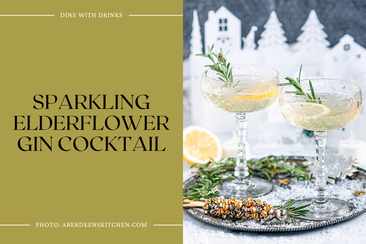 Sparkling Elderflower Gin Cocktail
