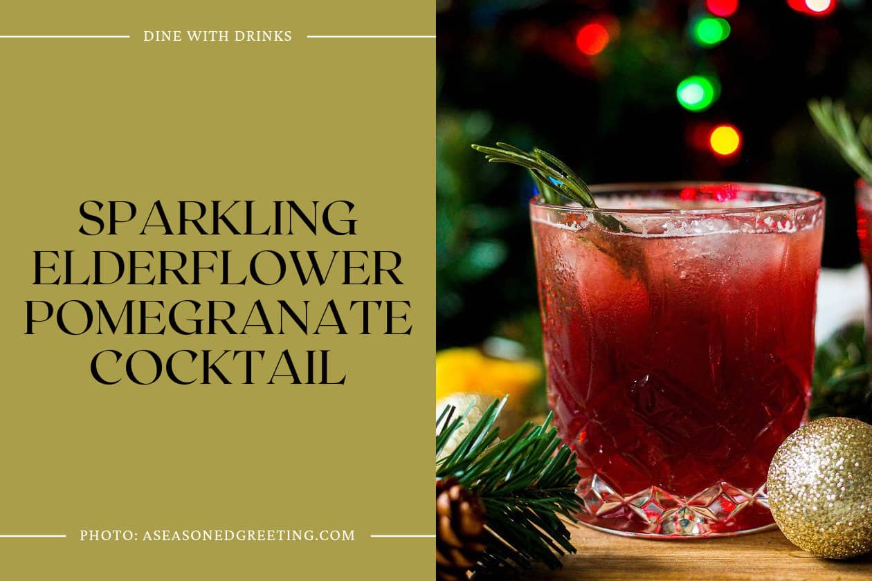 Sparkling Elderflower Pomegranate Cocktail