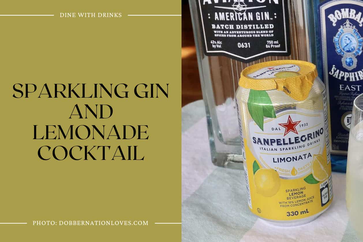 Sparkling Gin And Lemonade Cocktail