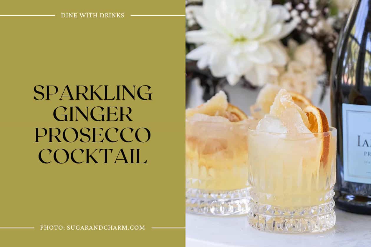Sparkling Ginger Prosecco Cocktail