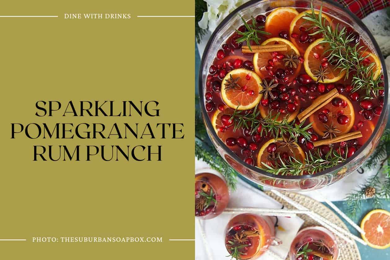 Sparkling Pomegranate Rum Punch