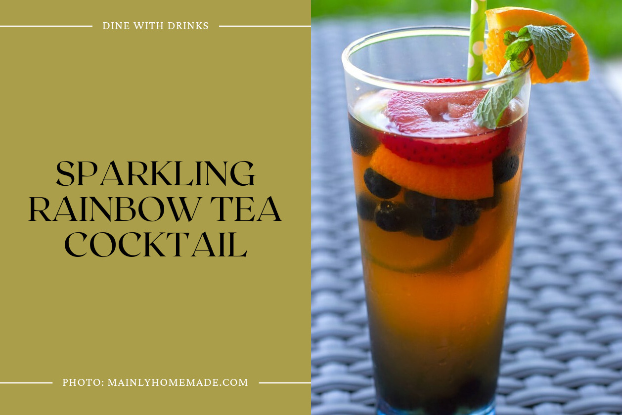 Sparkling Rainbow Tea Cocktail