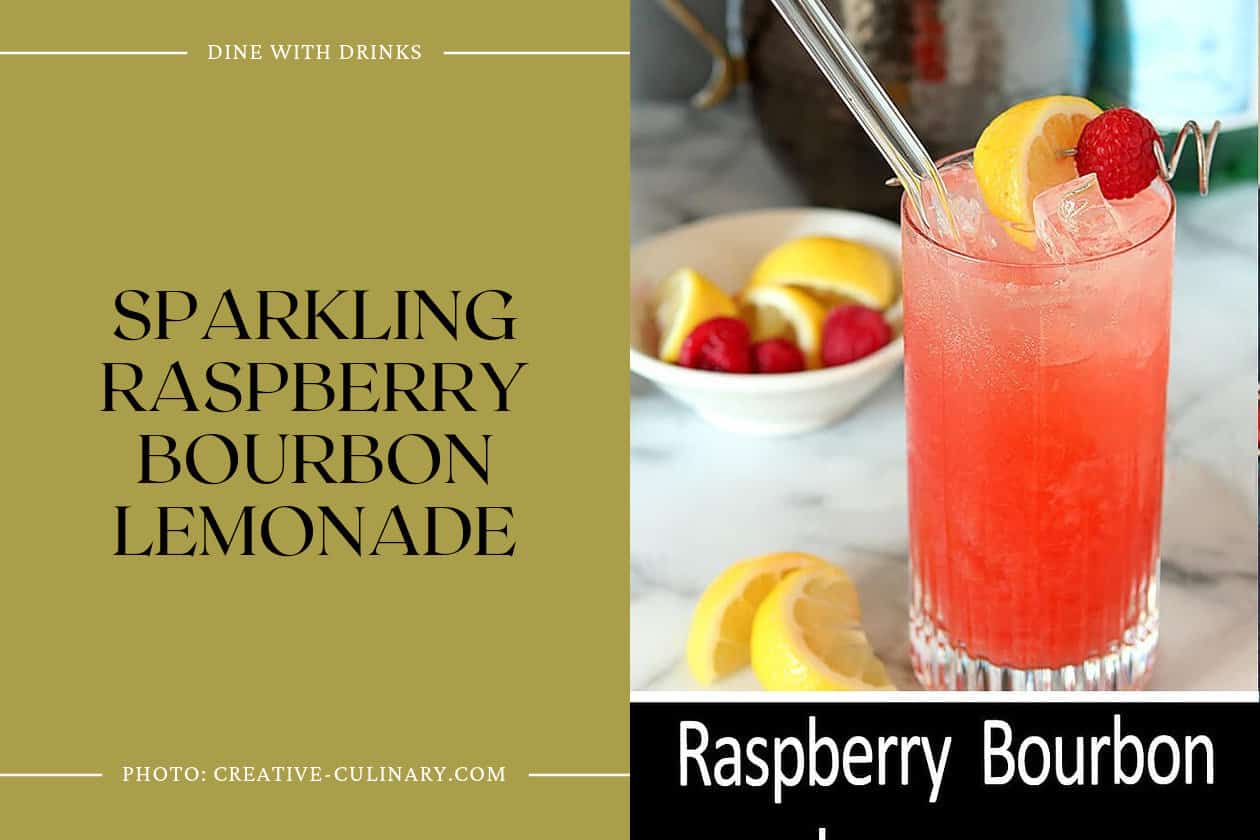 Sparkling Raspberry Bourbon Lemonade
