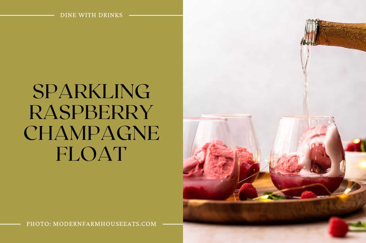 Sparkling Raspberry Champagne Float