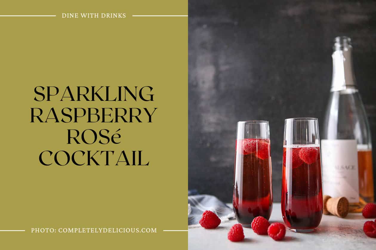 Sparkling Raspberry Rosé Cocktail