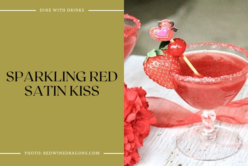 Sparkling Red Satin Kiss