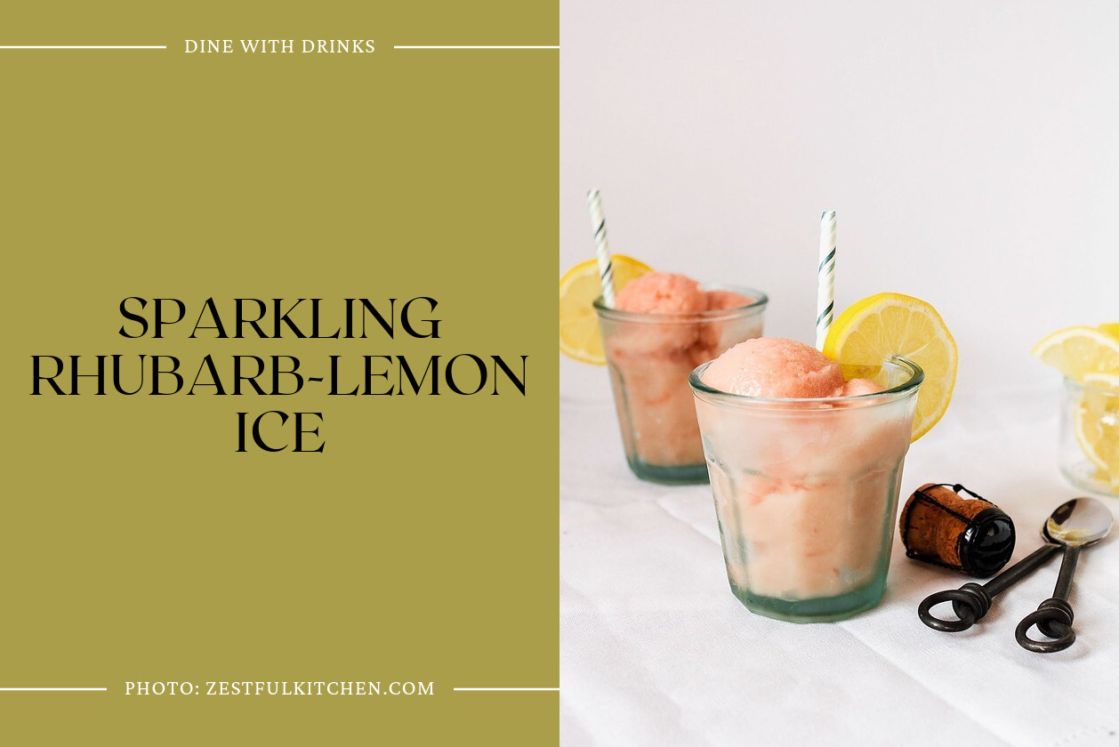 Sparkling Rhubarb-Lemon Ice