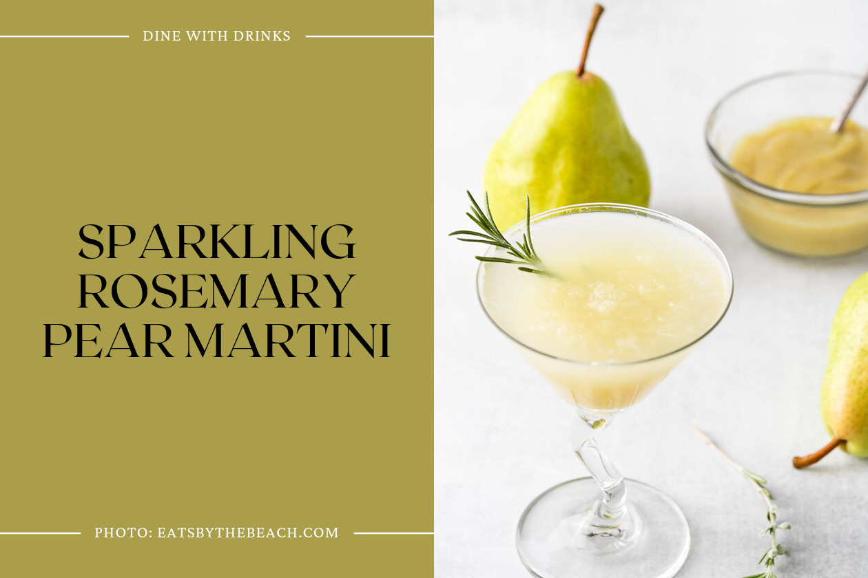 Sparkling Rosemary Pear Martini