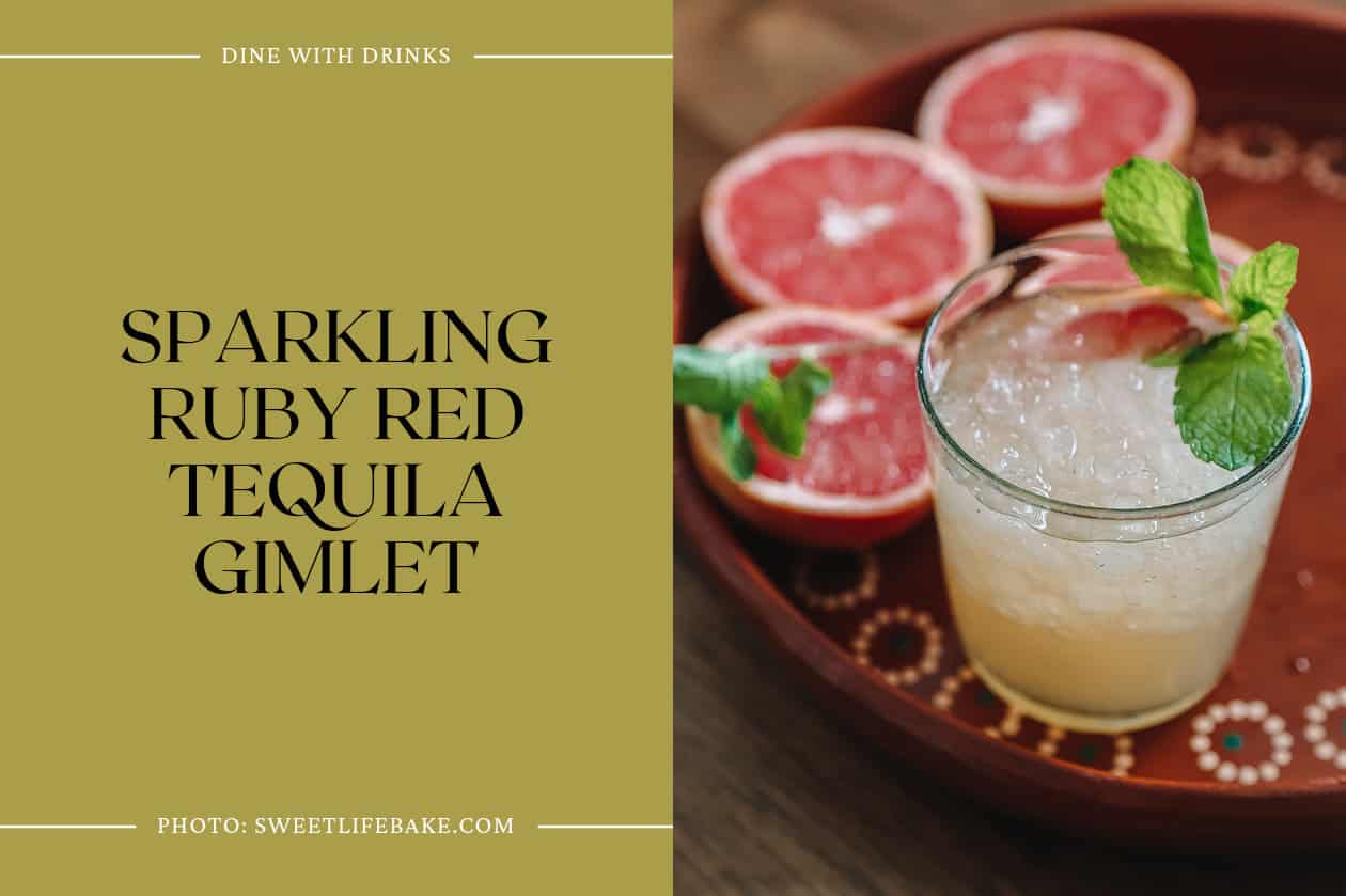 Sparkling Ruby Red Tequila Gimlet