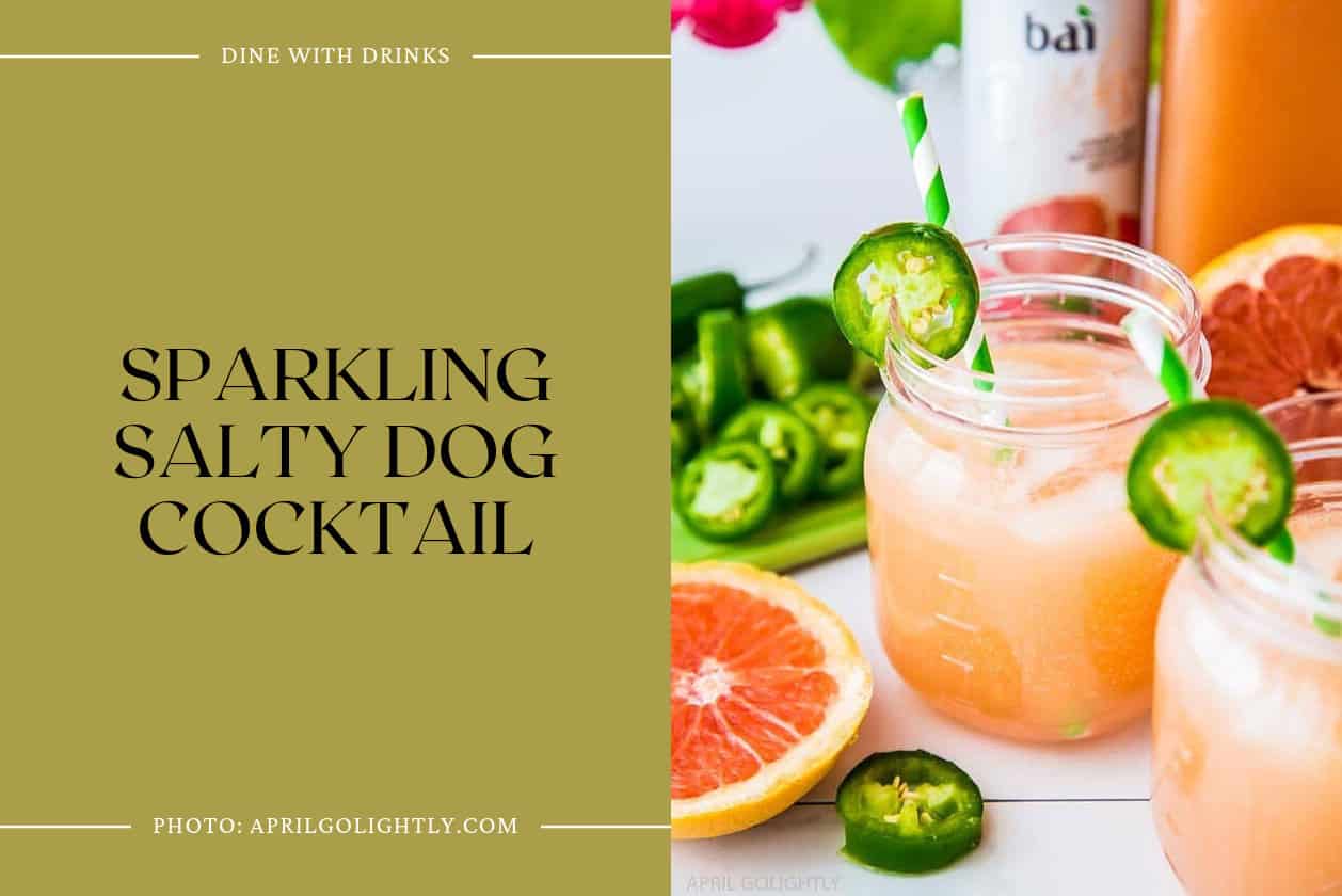 Sparkling Salty Dog Cocktail