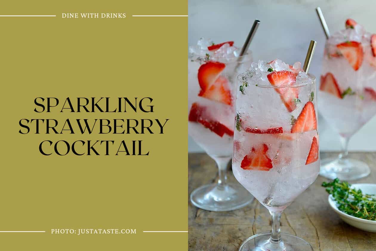 Sparkling Strawberry Cocktail