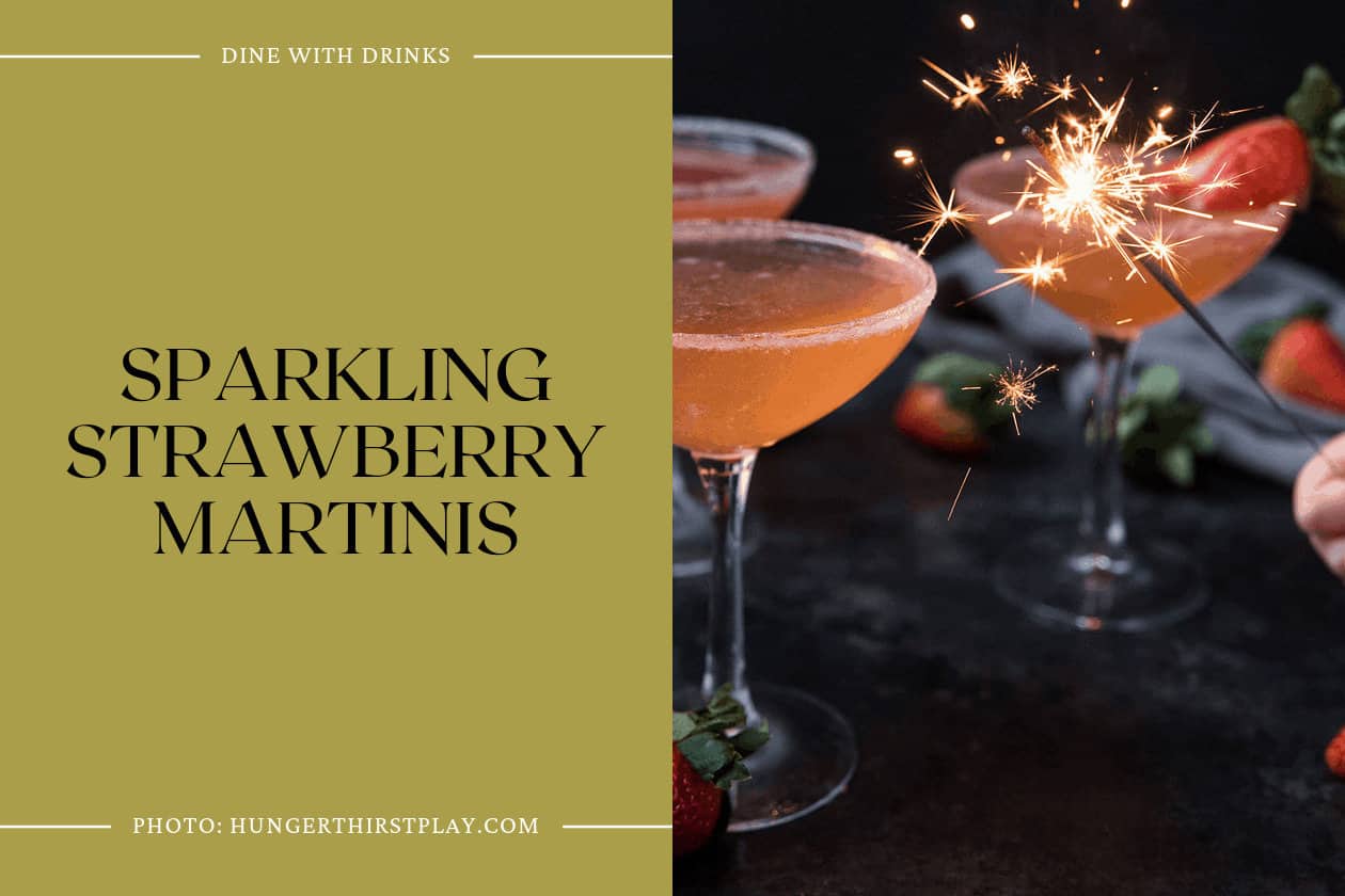 Sparkling Strawberry Martinis