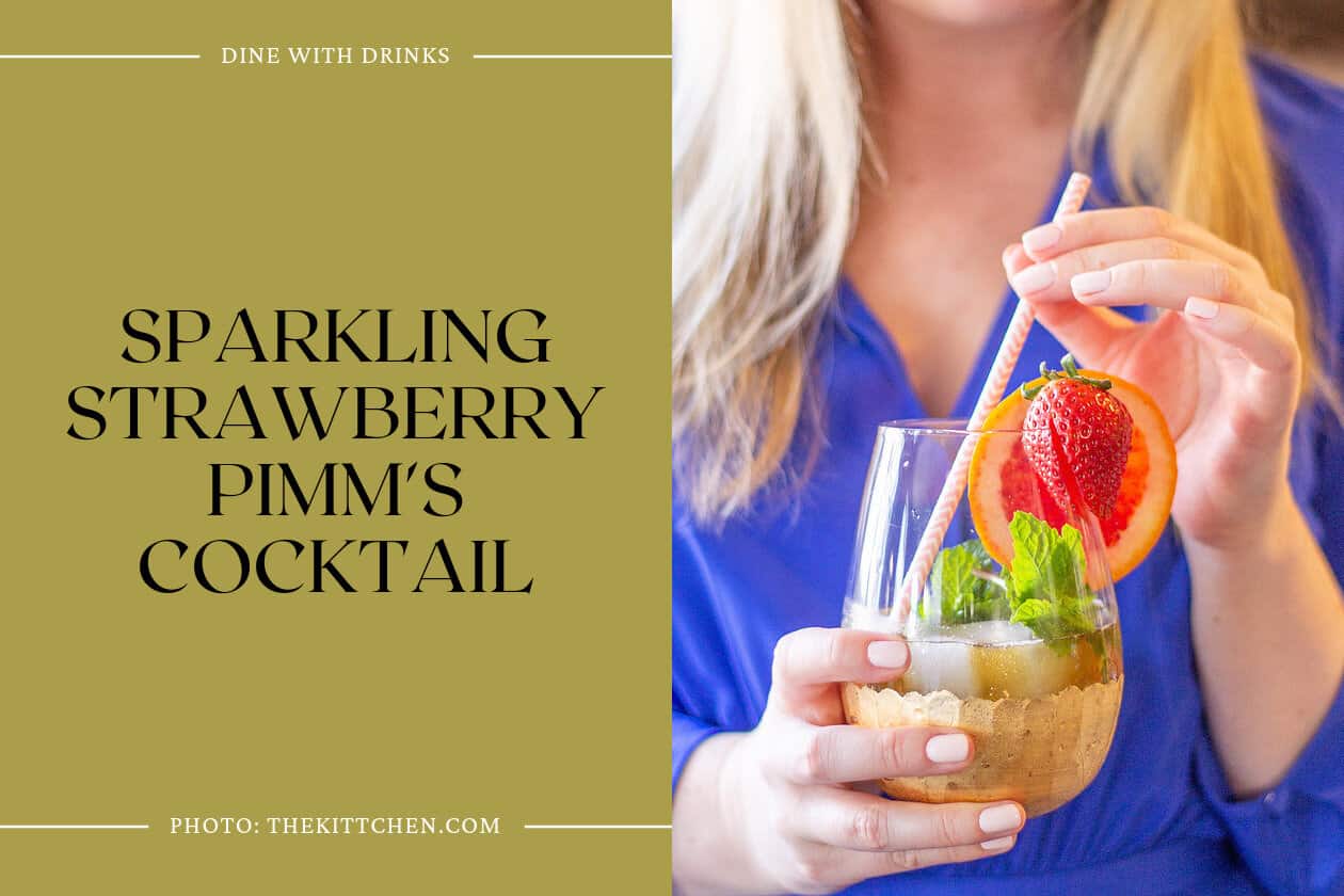 Sparkling Strawberry Pimm's Cocktail