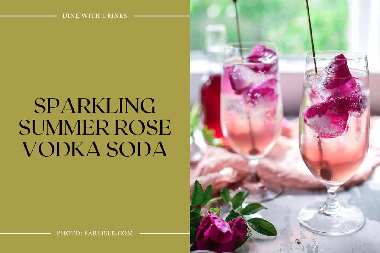 Sparkling Summer Rose Vodka Soda