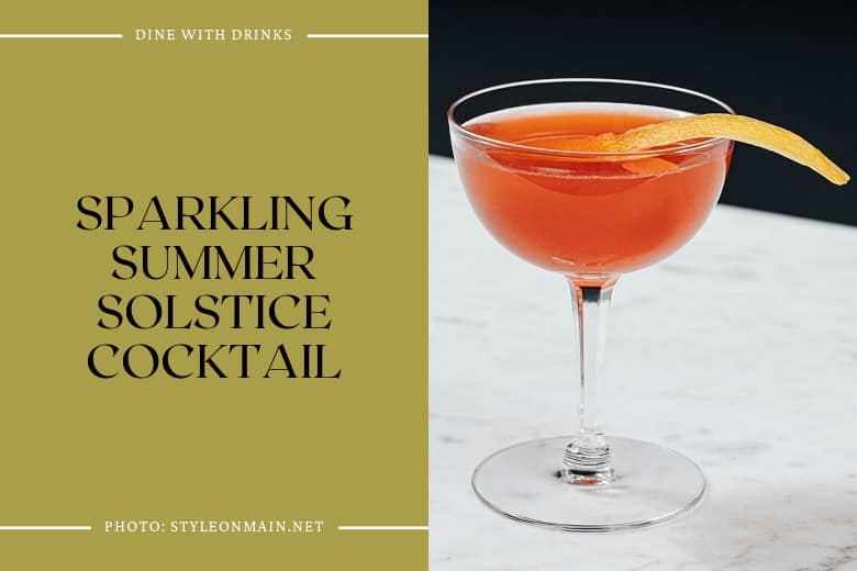 Sparkling Summer Solstice Cocktail