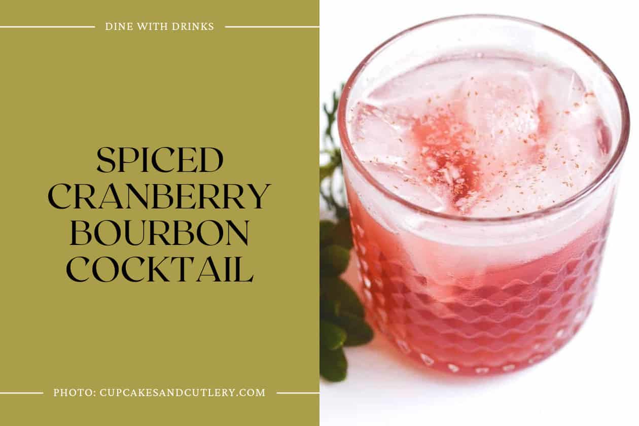 Spiced Cranberry Bourbon Cocktail