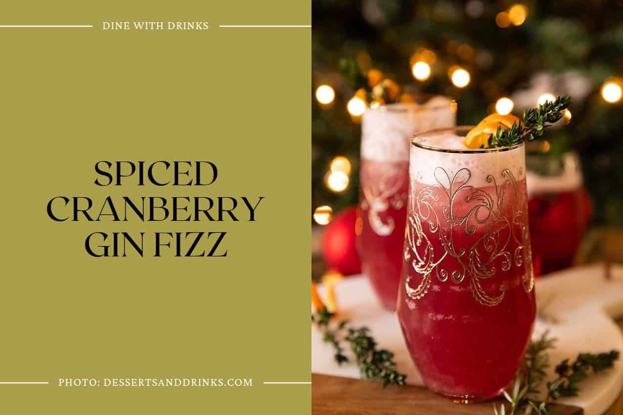 Spiced Cranberry Gin Fizz