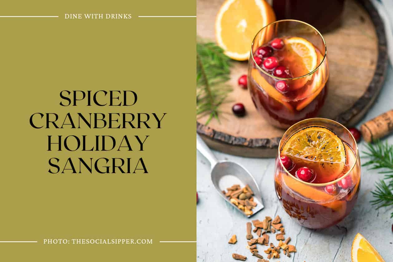 Spiced Cranberry Holiday Sangria