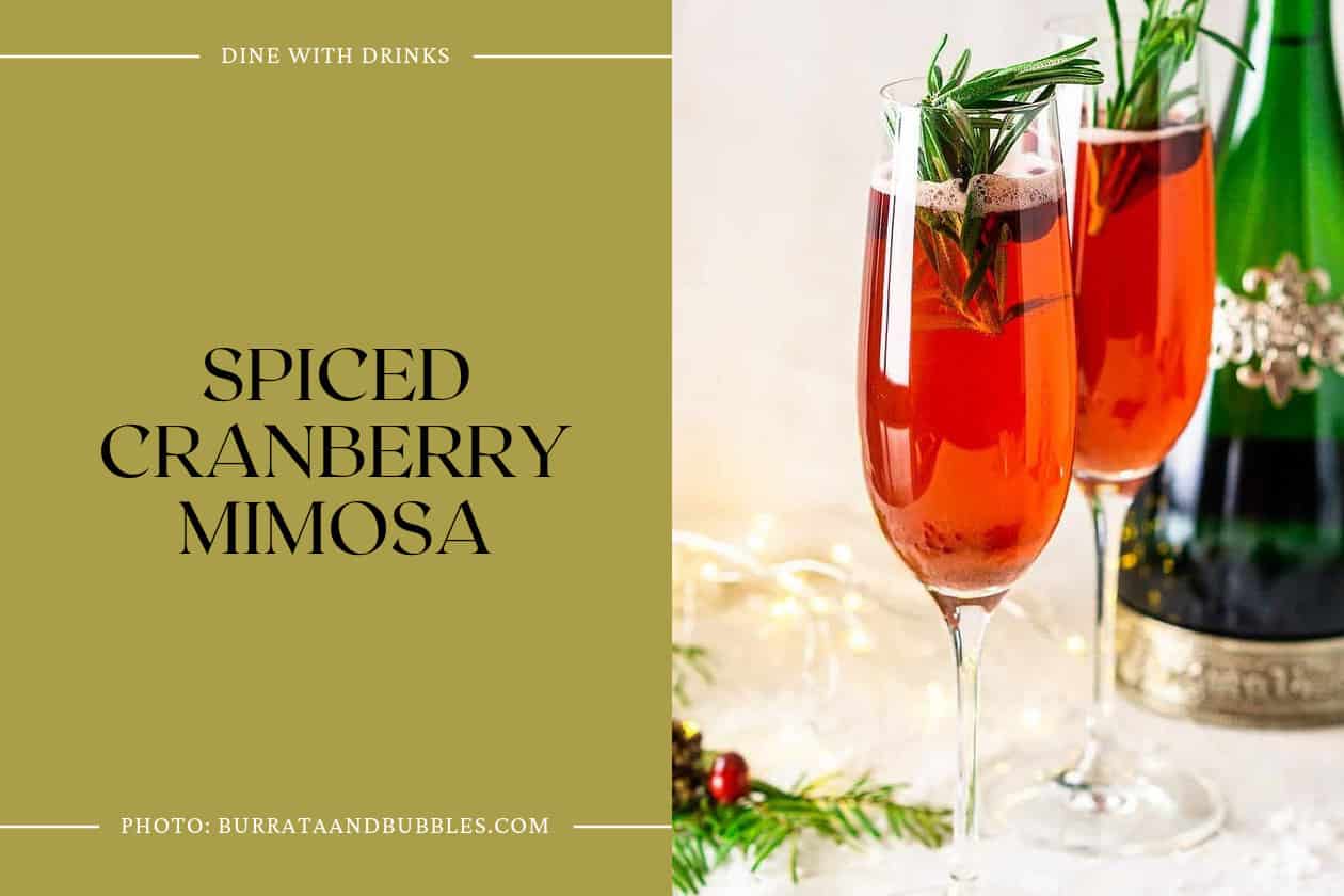 Spiced Cranberry Mimosa