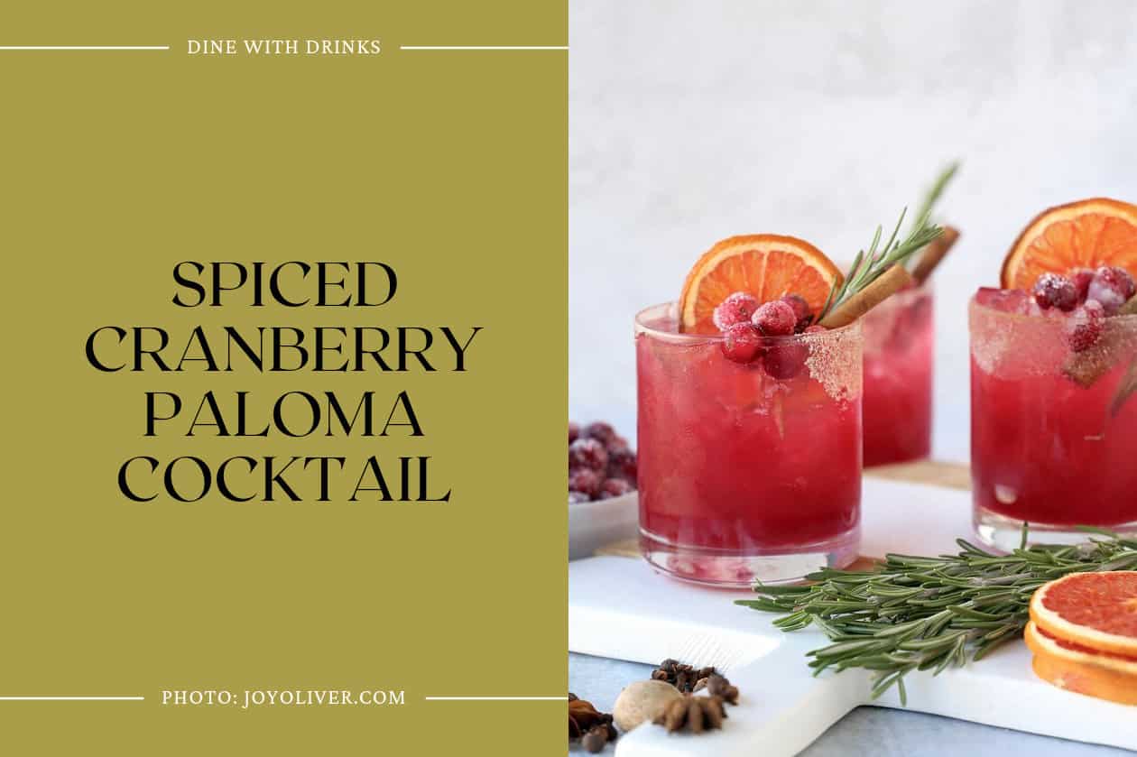 Spiced Cranberry Paloma Cocktail
