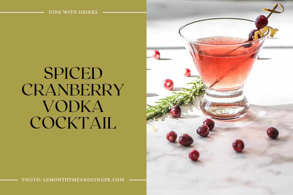Spiced Cranberry Vodka Cocktail