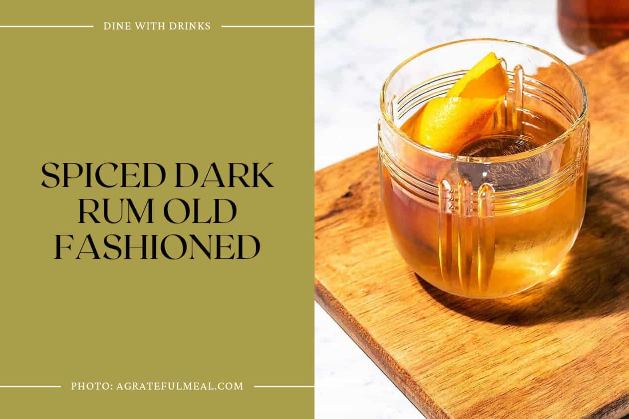 Spiced Dark Rum Old Fashioned