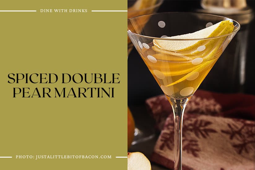 Spiced Double Pear Martini
