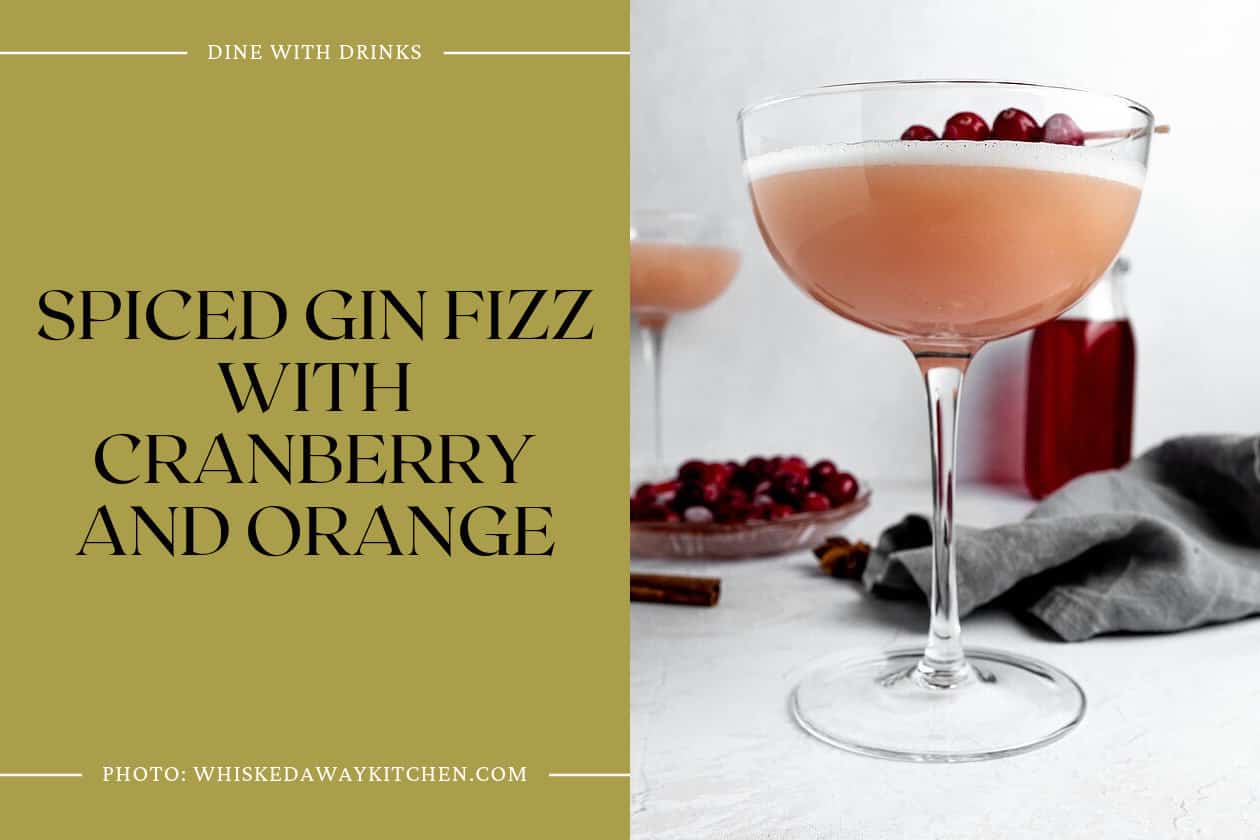 Spiced Gin Fizz With Cranberry And Orange