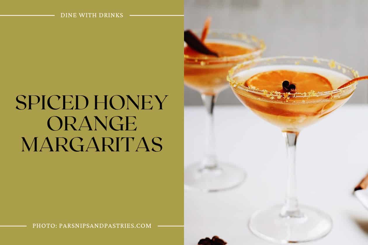 Spiced Honey Orange Margaritas