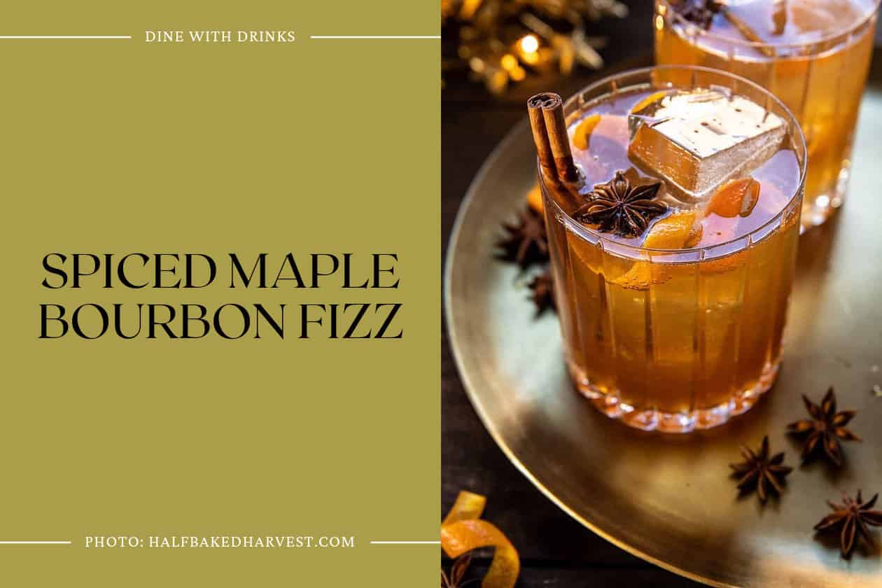 Spiced Maple Bourbon Fizz