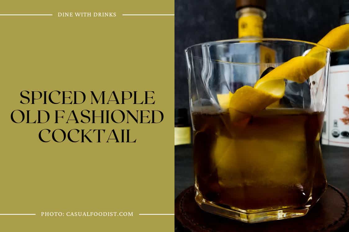 Spiced Maple Old Fashioned Cocktail