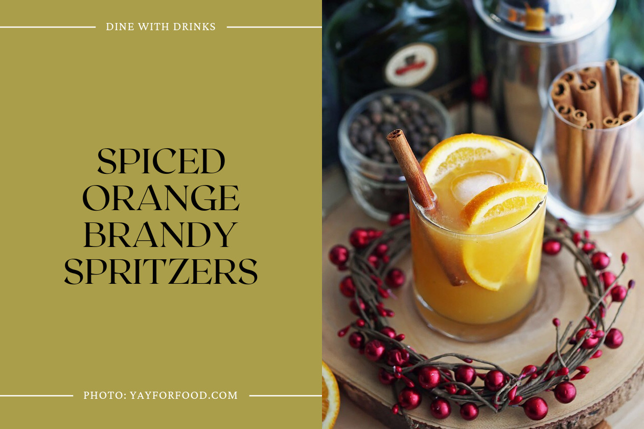 Spiced Orange Brandy Spritzers