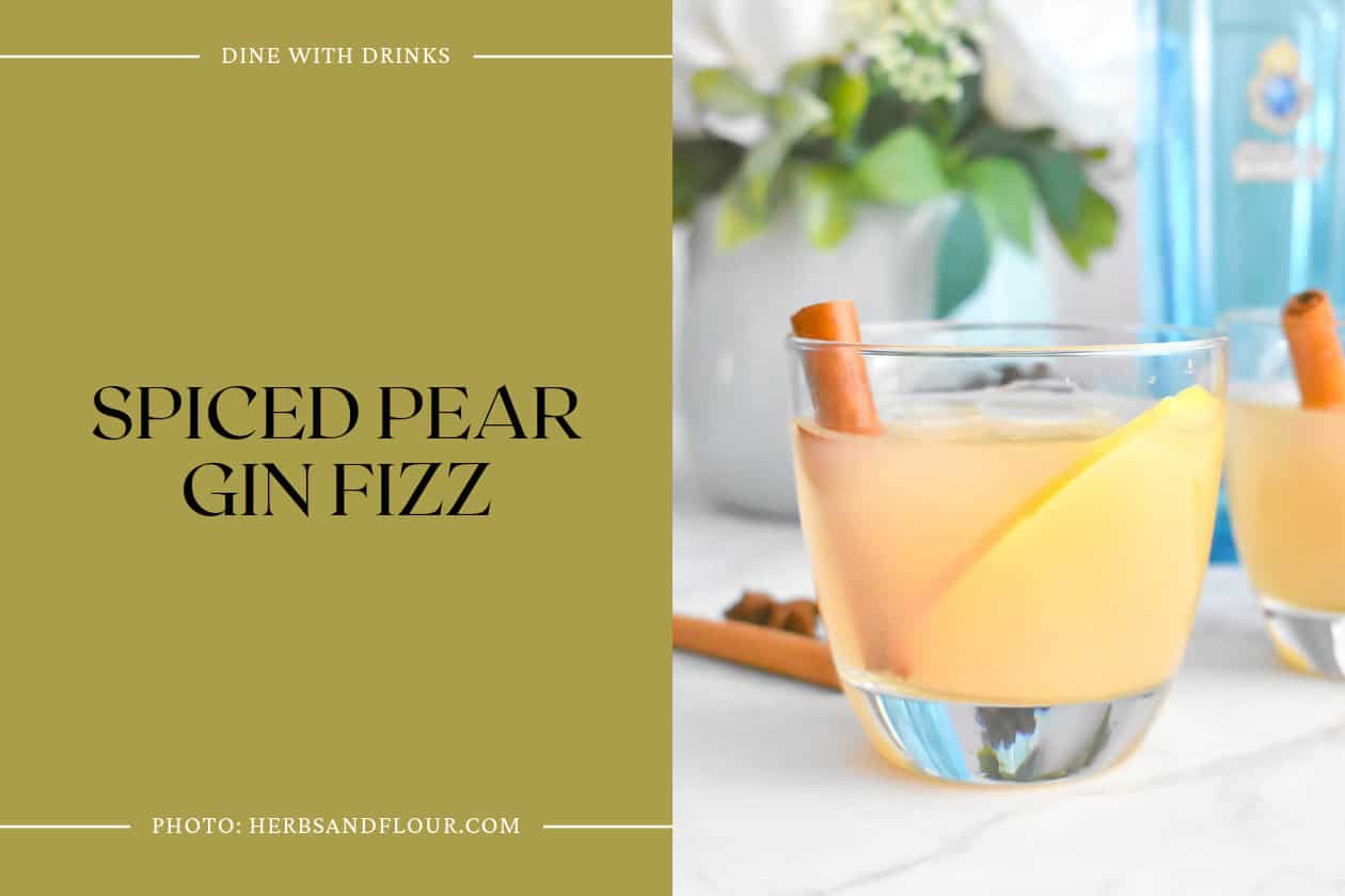 Spiced Pear Gin Fizz