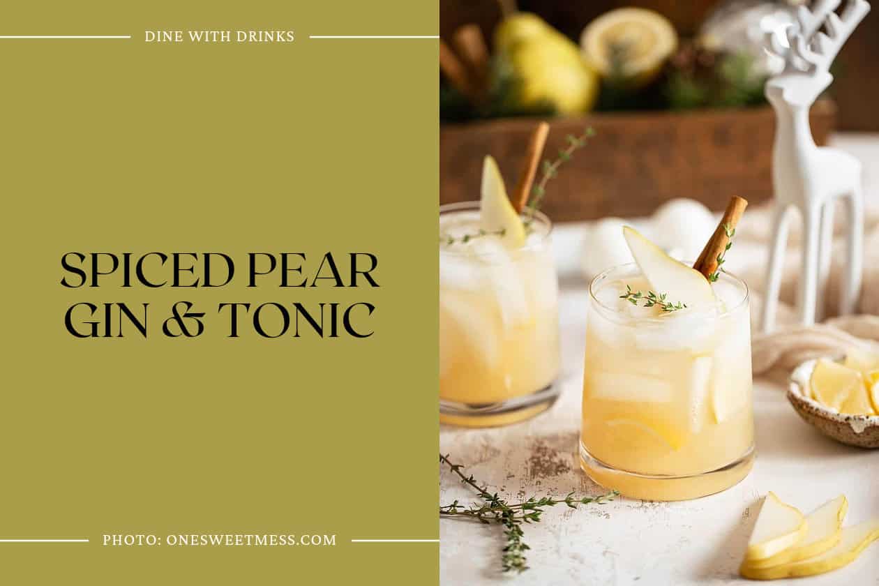 Spiced Pear Gin & Tonic