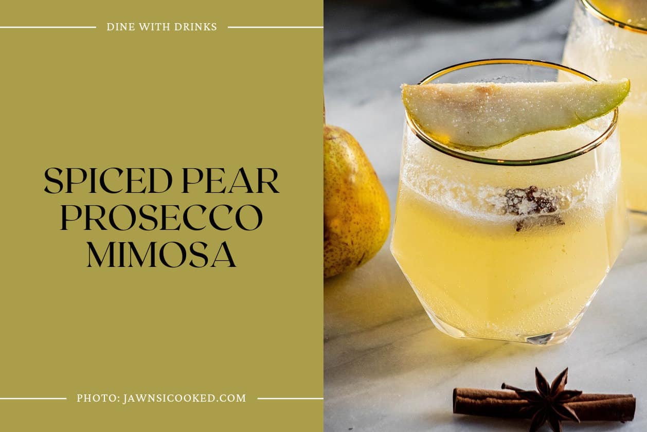 Spiced Pear Prosecco Mimosa