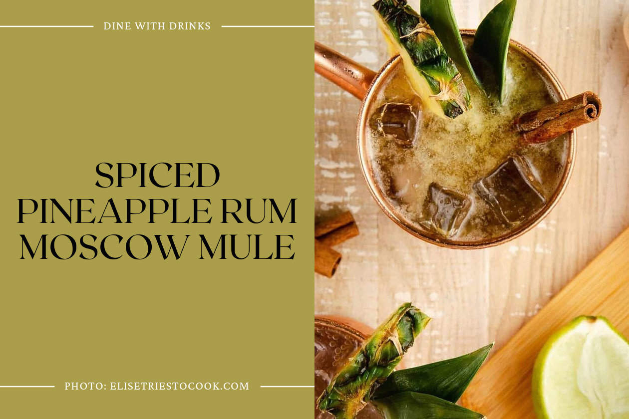Spiced Pineapple Rum Moscow Mule