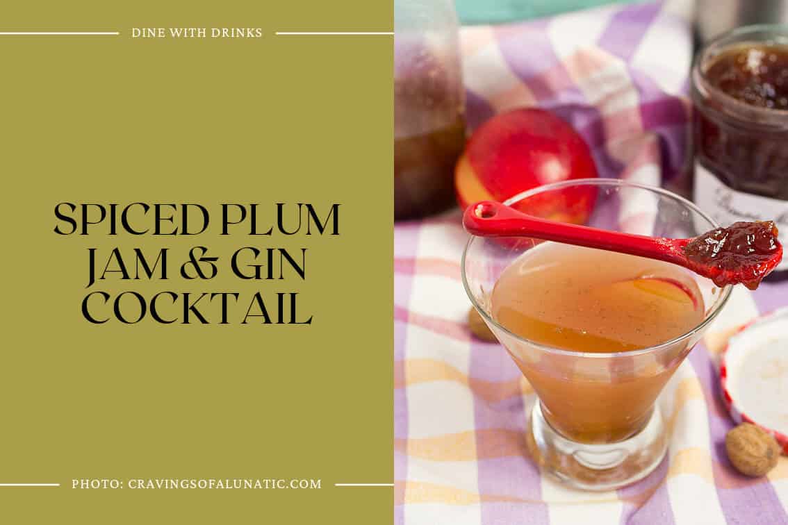 Spiced Plum Jam & Gin Cocktail