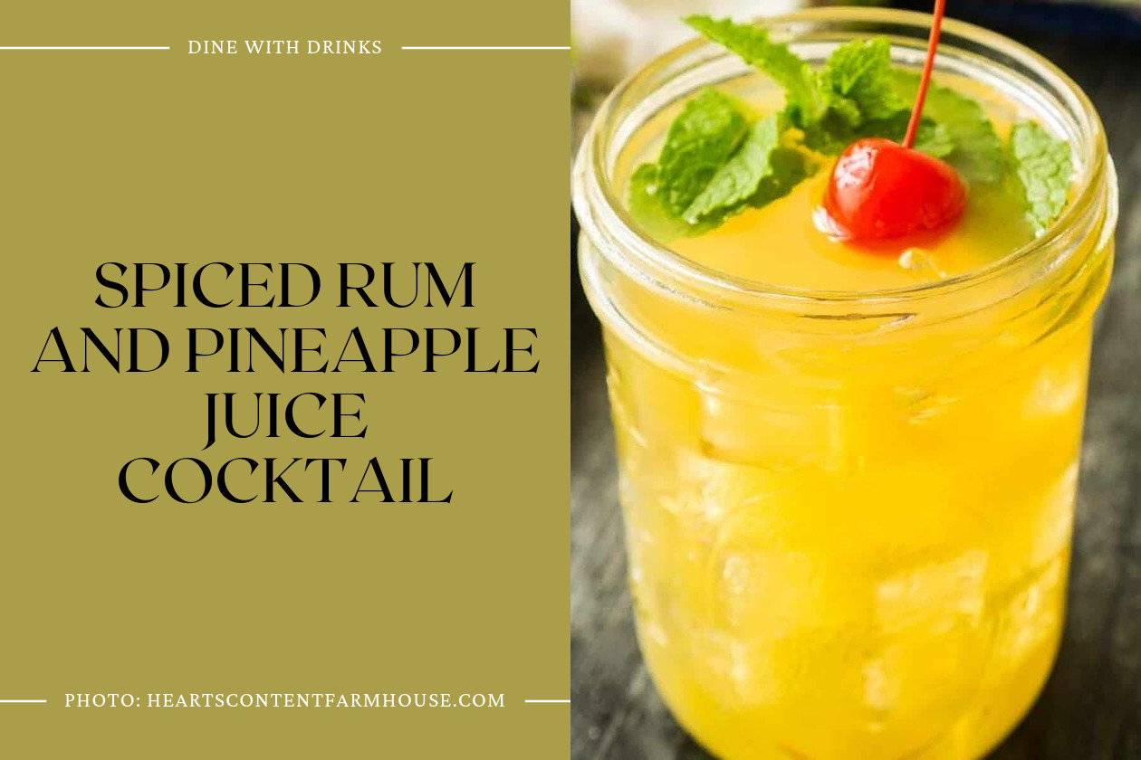 Spiced Rum And Pineapple Juice Cocktail