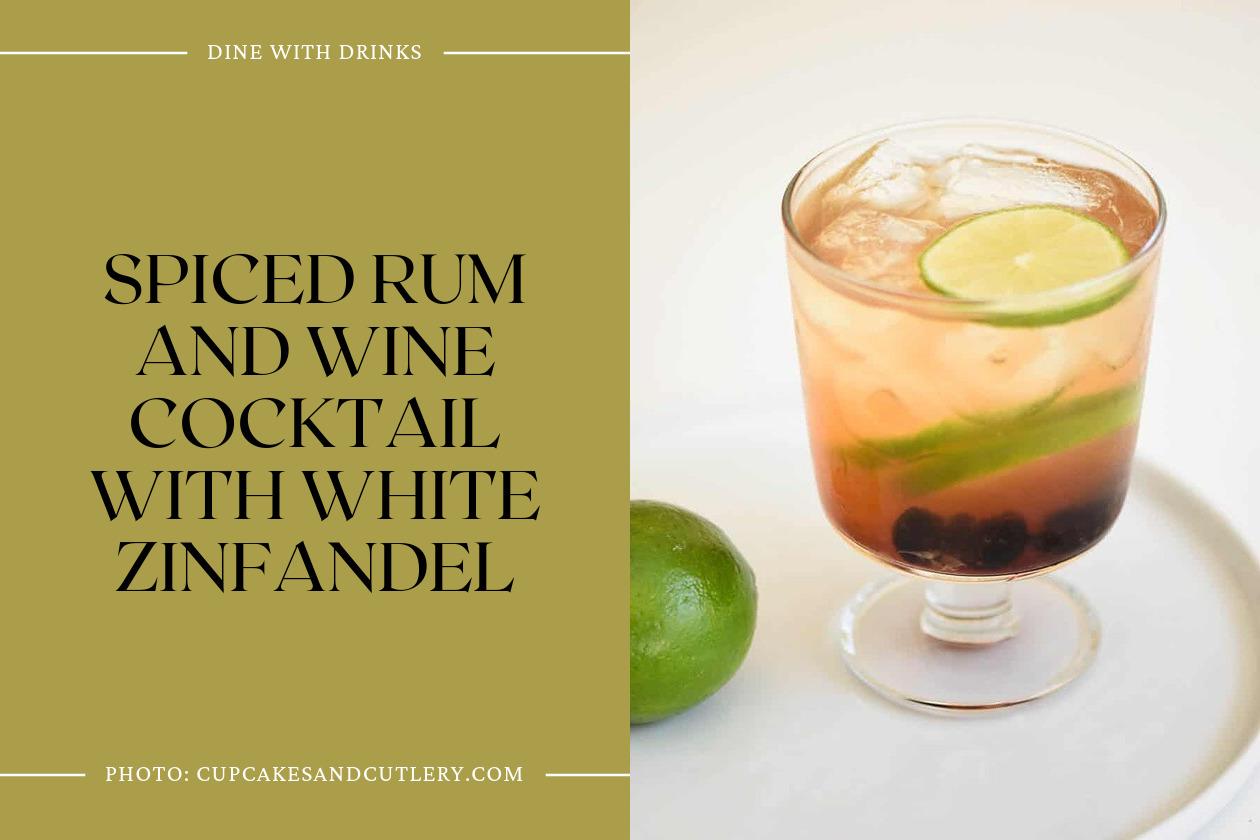 Spiced Rum And Wine Cocktail With White Zinfandel