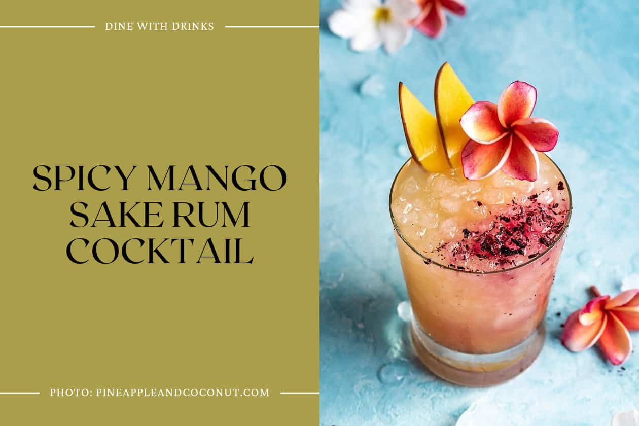 Spicy Mango Sake Rum Cocktail