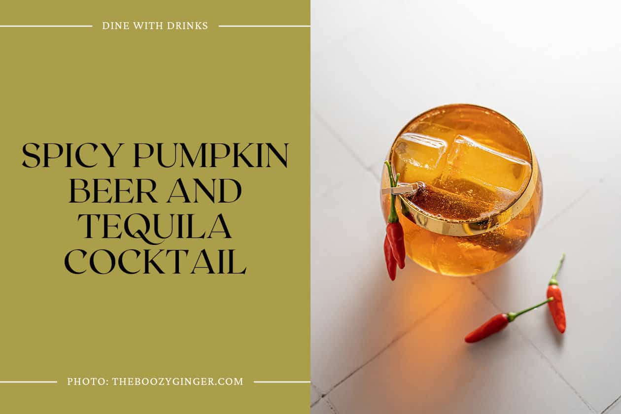 Spicy Pumpkin Beer And Tequila Cocktail
