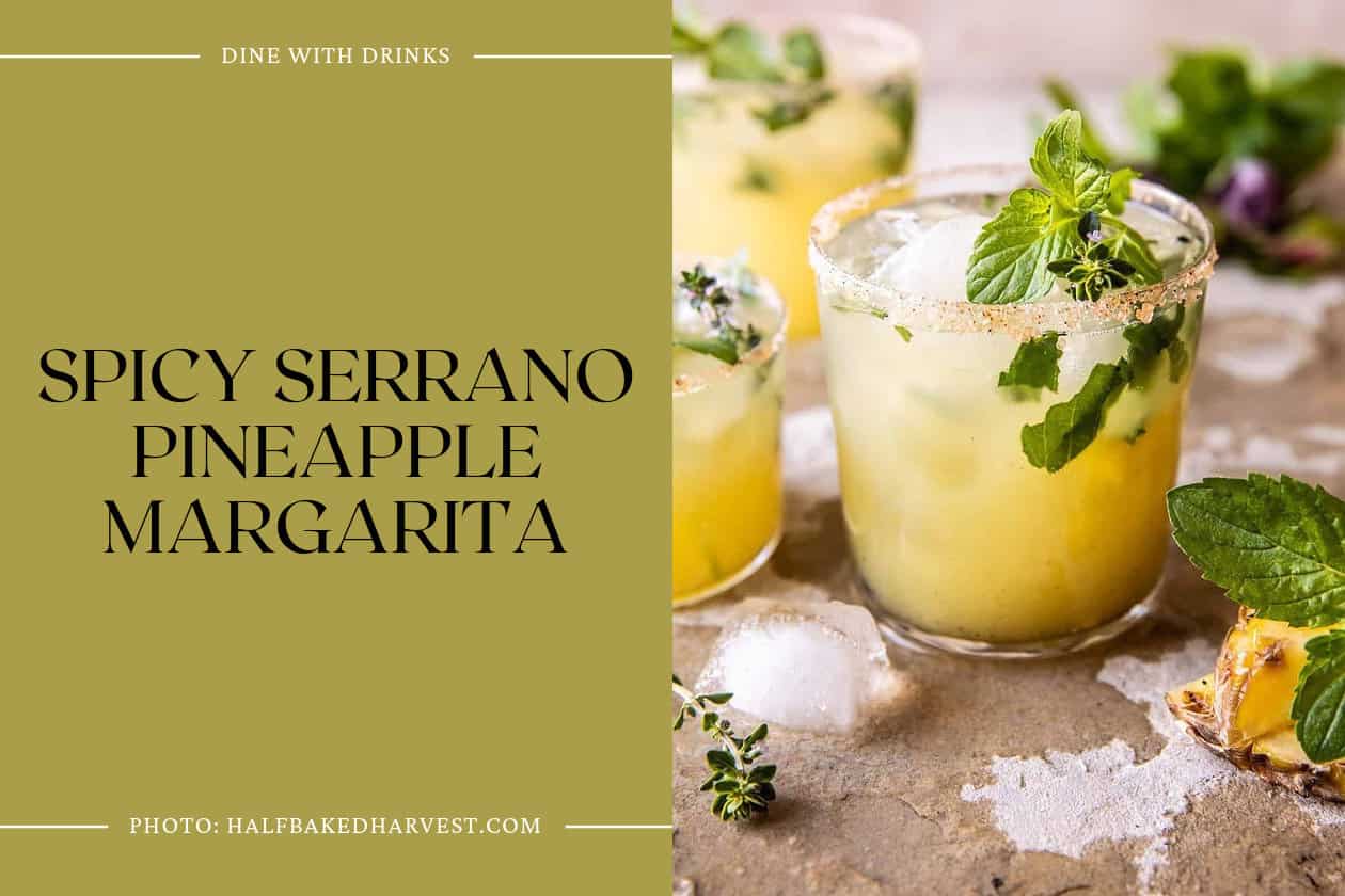 Spicy Serrano Pineapple Margarita