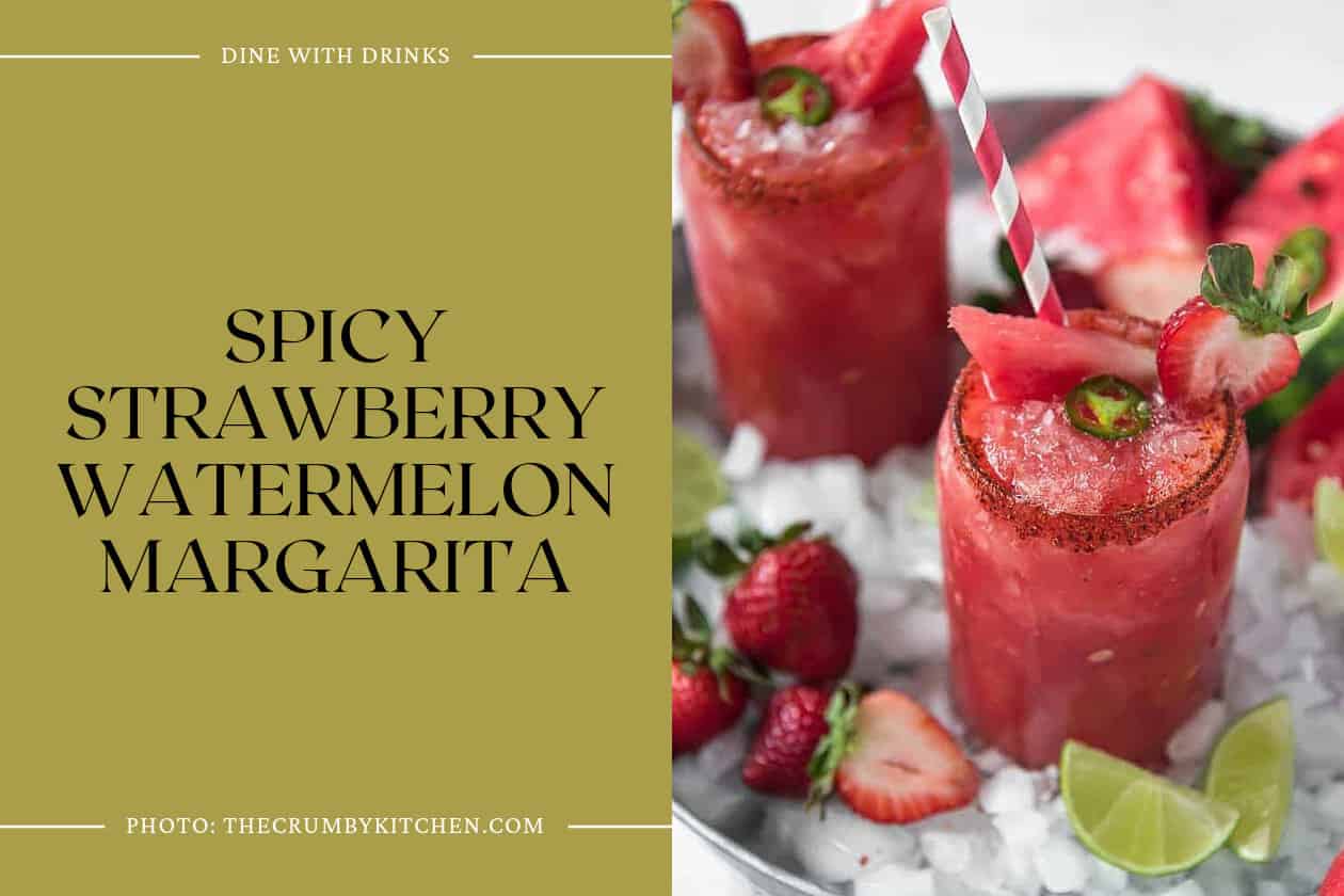 Spicy Strawberry Watermelon Margarita
